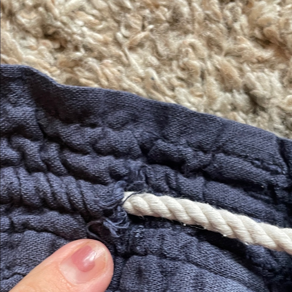 FREE with any purchase ROXY navy Oceanside pull on beach pants L - Picture 7 of 8